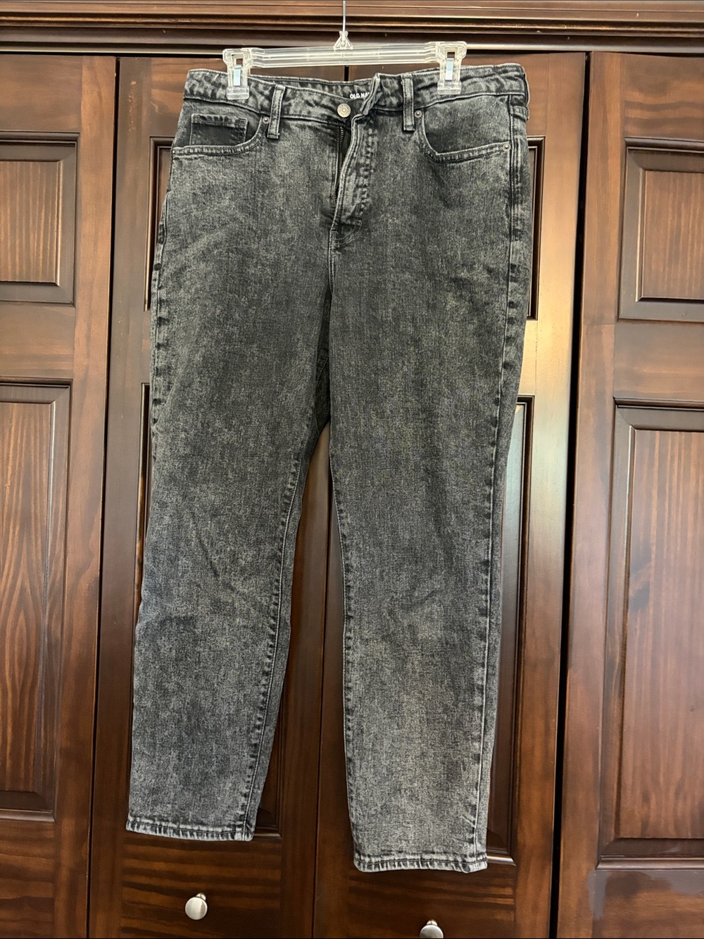 Old Navy Slim Straight Washed Black Jeans